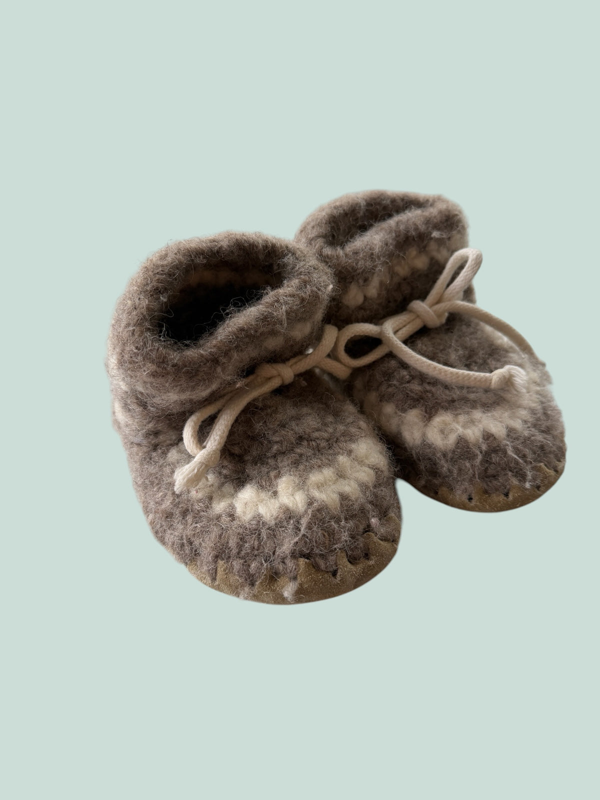 Wool booties size B7 (2Y) | Padraig