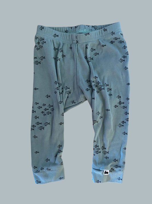 Fish bamboo blend leggings 6-9m | Little & Lively