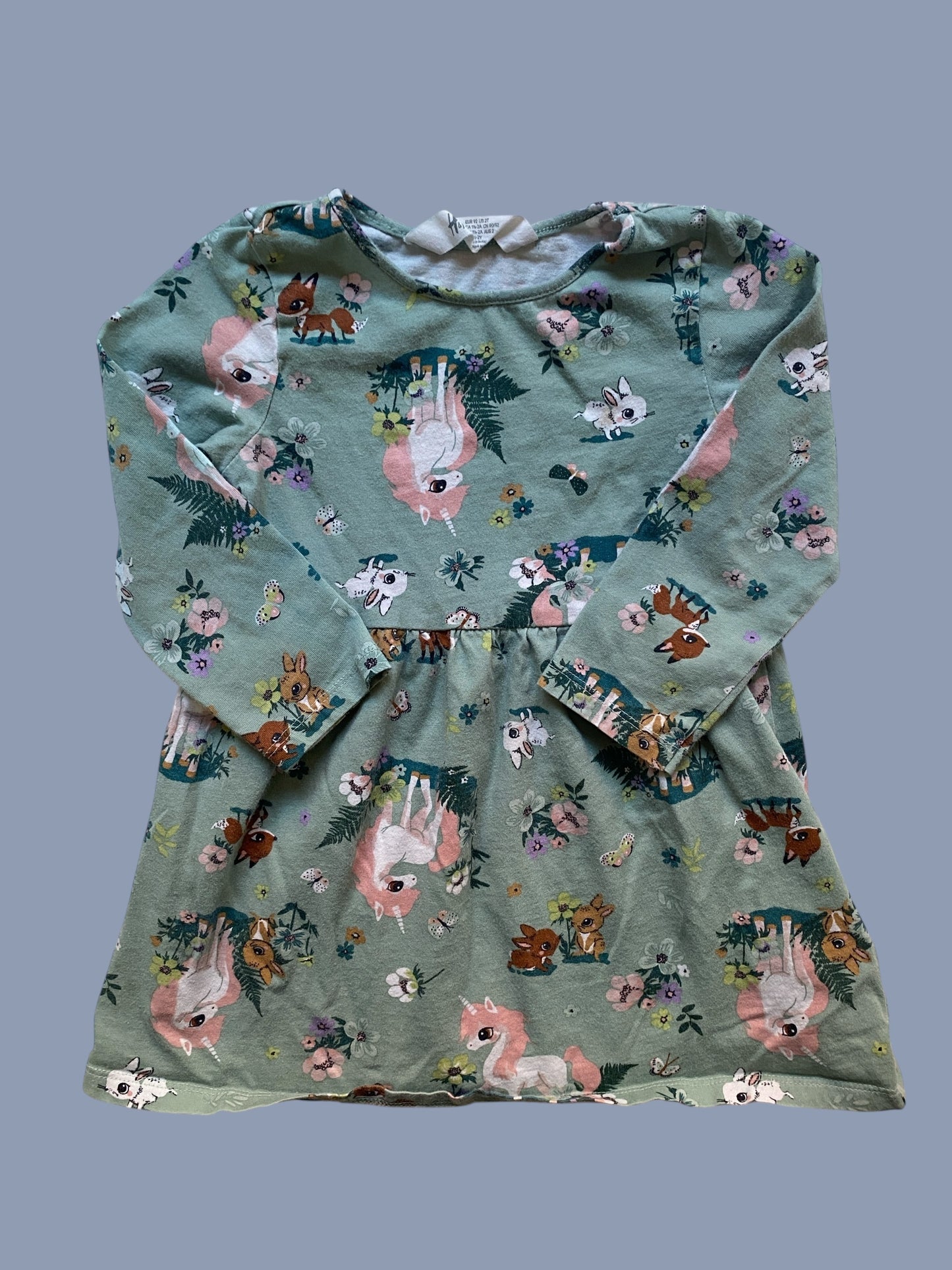 Cotton unicorn dress 18m | H&M