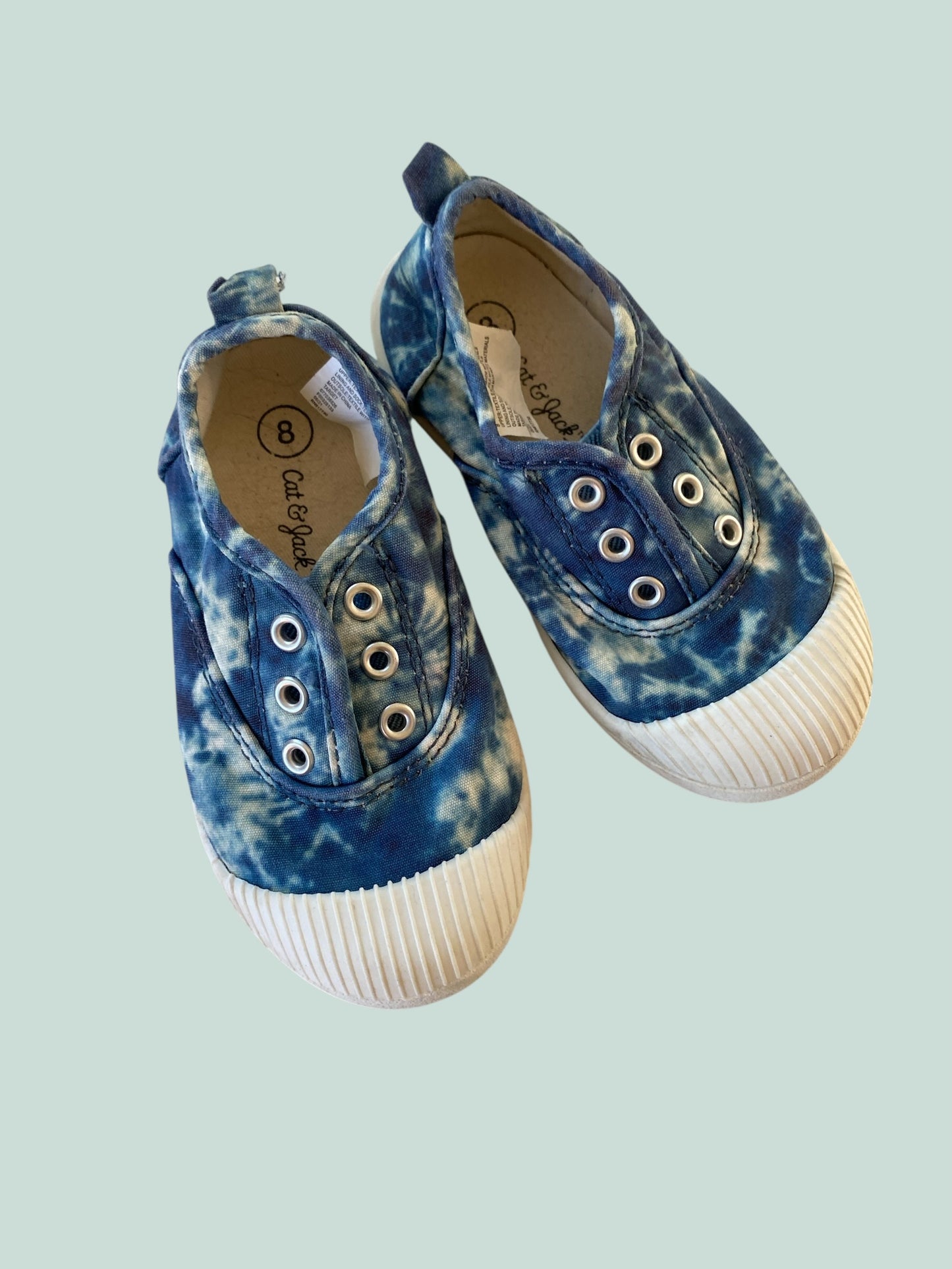 Blue canvas slip on shoes 8US Little Kids | Cat & Jack