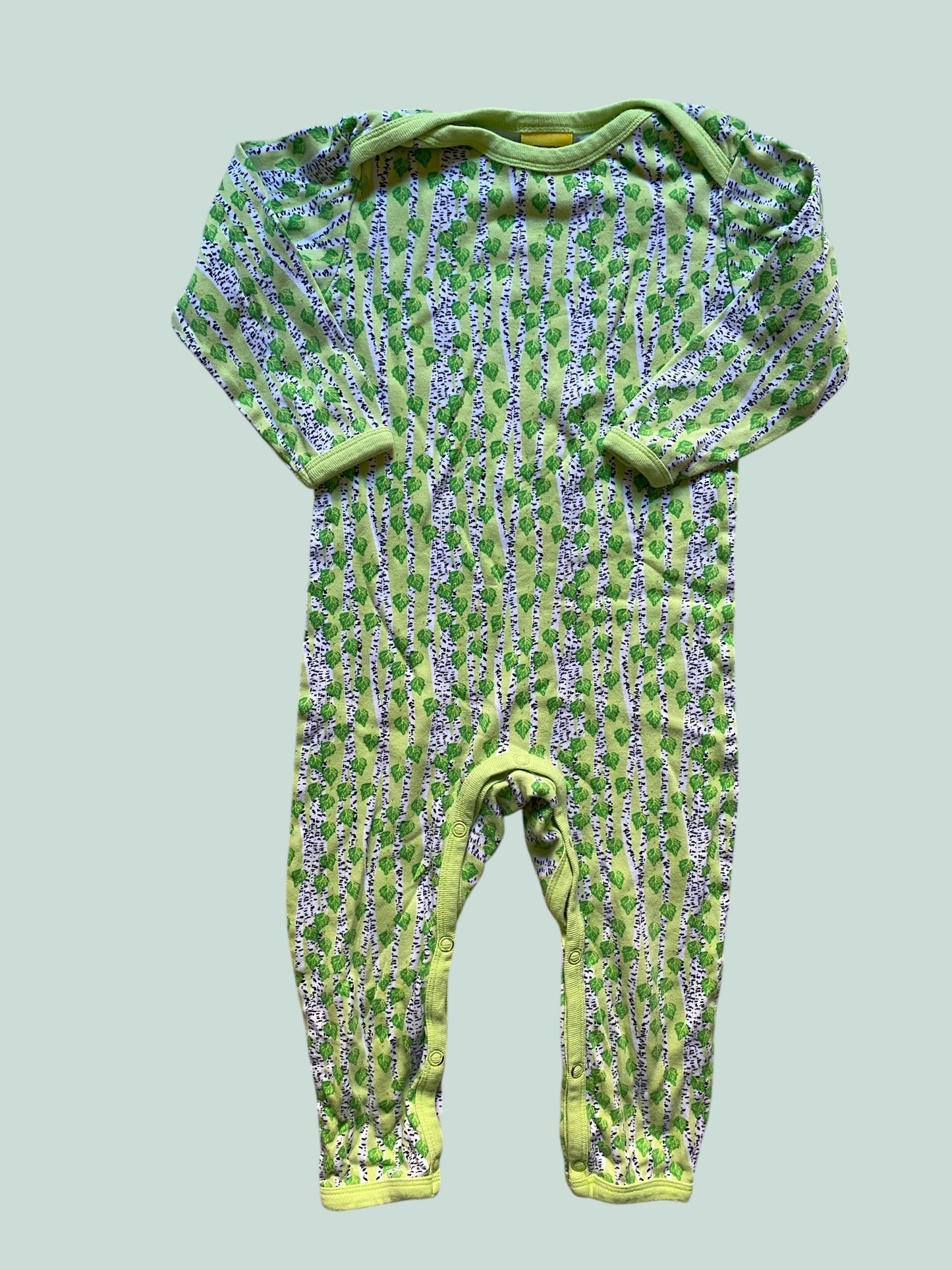 Organic cotton birches romper 12-24m (86, generous) | Duns Sweden