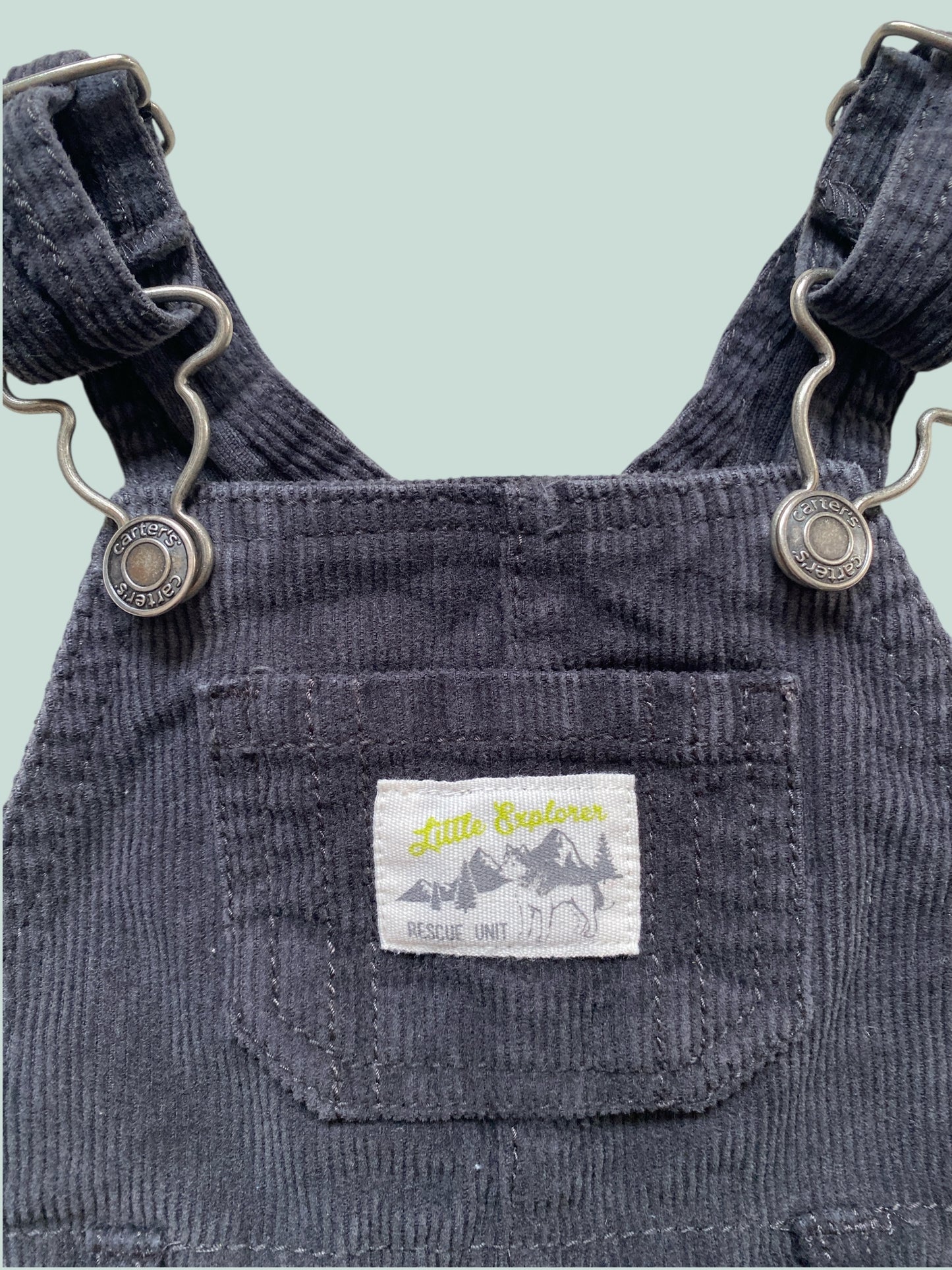 Charcoal corduroy overalls 3m | Carter's
