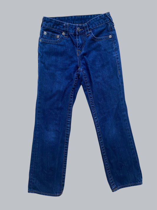 Cotton denim straight leg jeans 8Y | True Religion