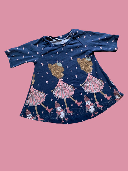 Cotton princess winter dress 1Y