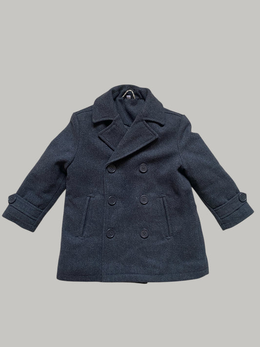 Wool blend dark grey coat 5Y | La Redoute