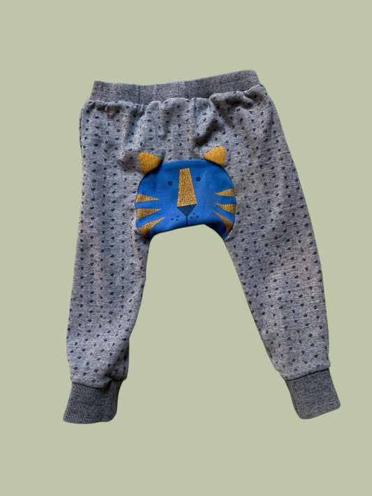 Cotton pants with tiger face 12-18m | Seed Heritage