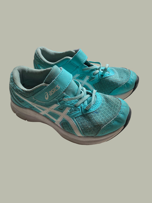 Turquoise velcro sneakers 1 US Big Kid | Asics