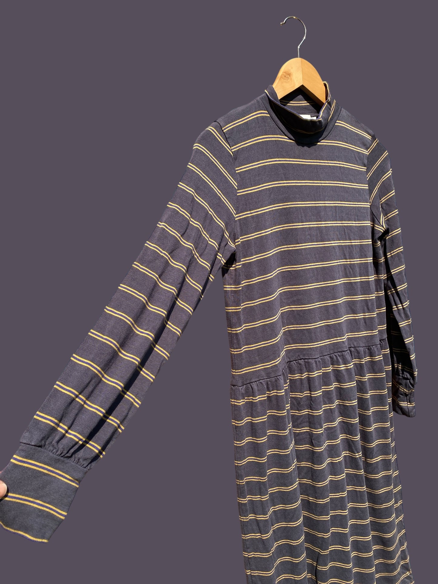 Striped viscose dress adult small | Noa Noa