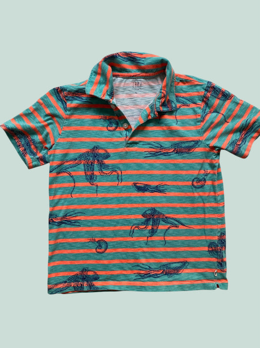 Octopus and squid cotton shirt 8Y | Gap