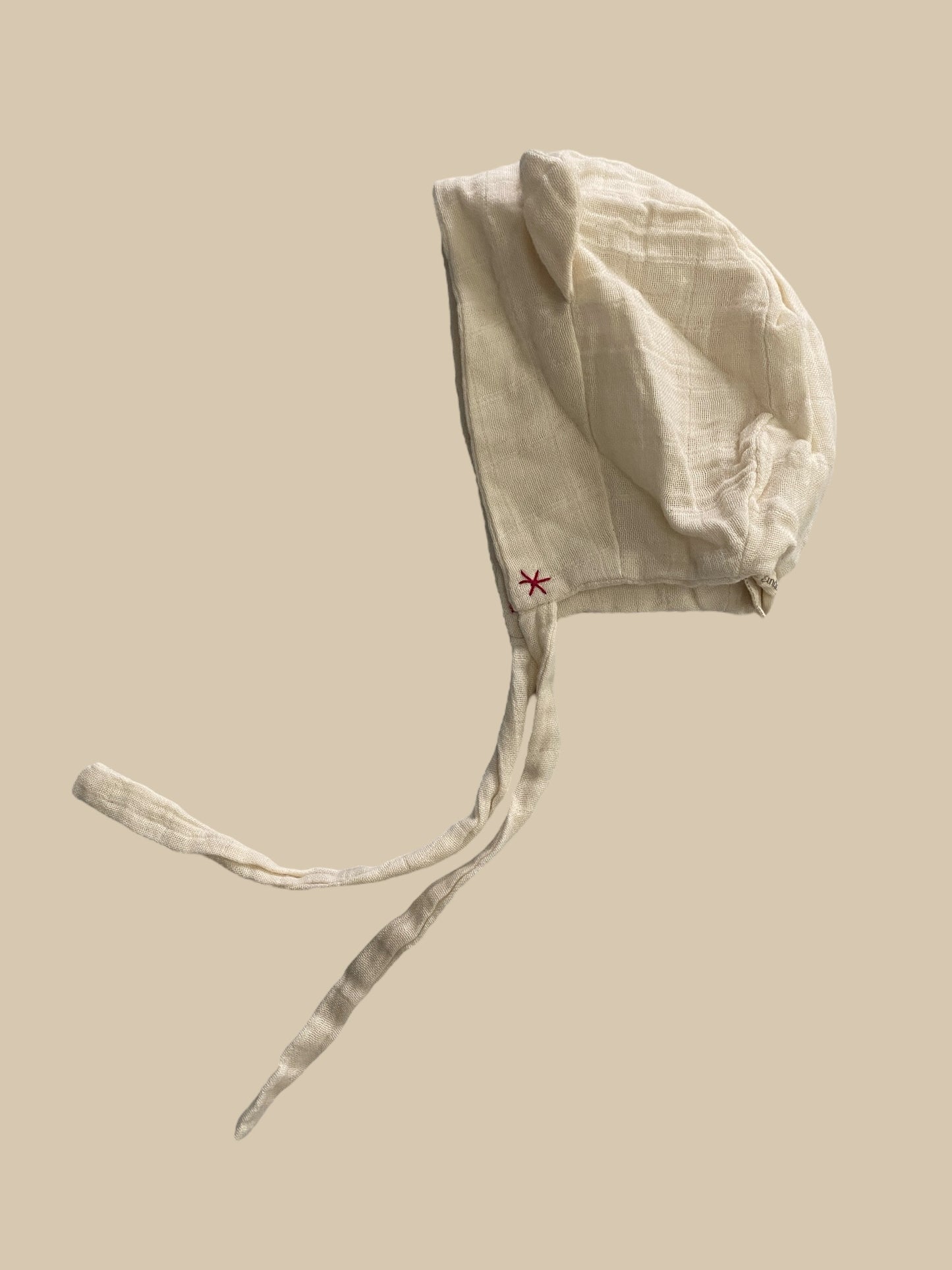 Organic cotton bonnet with ears 6-12m