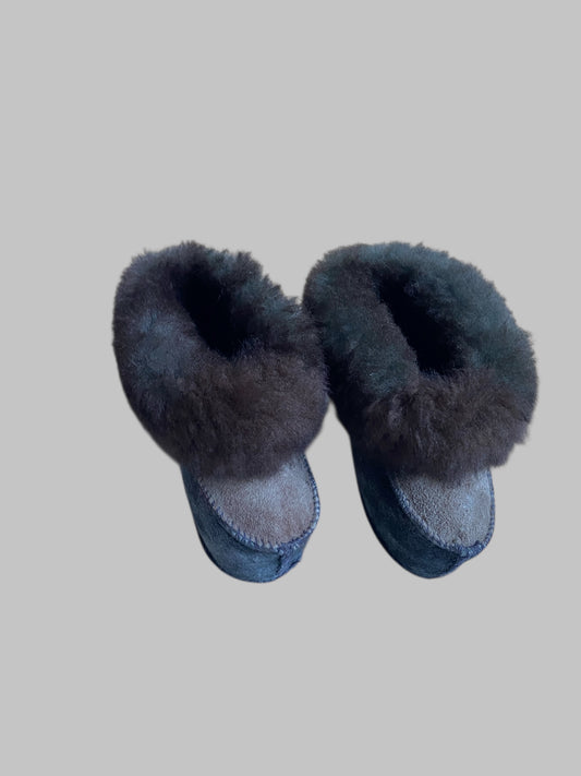 Wool lined leather booties ~6-12m