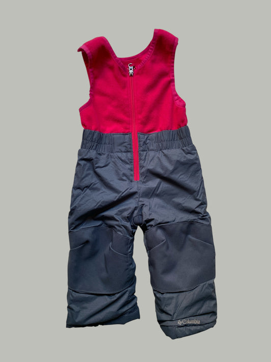 Hot pink and grey snowpants 18-24m | Columbia