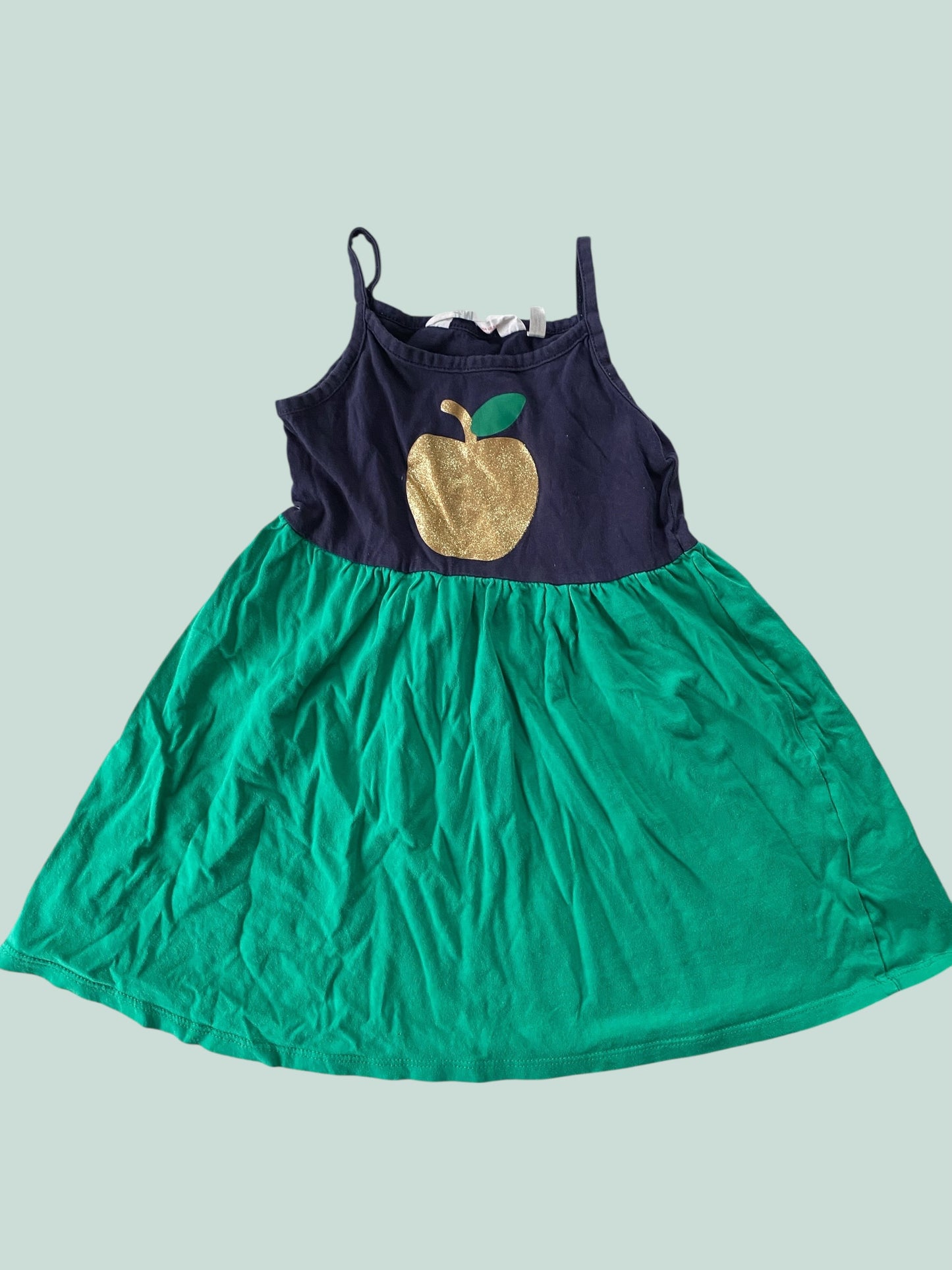 Cotton dress with gold apple 2-4Y | H&M