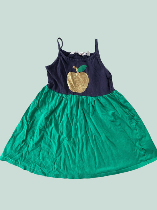 Cotton dress with gold apple 2-4Y | H&M