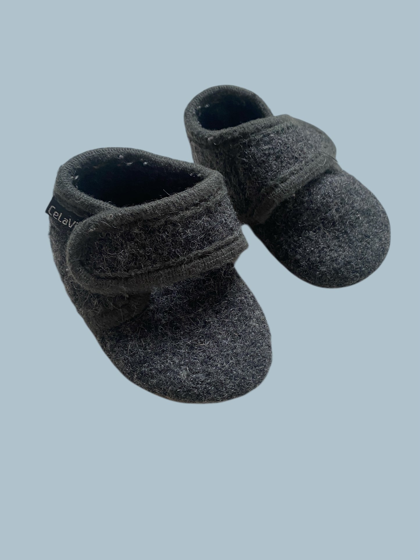 Boiled wool toddler slippers size 3/4 (19-20 EU) | Celavi