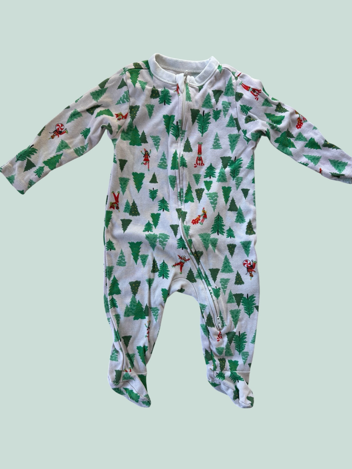 Cotton christmas tree and elf sleeper 6m | Old Navy