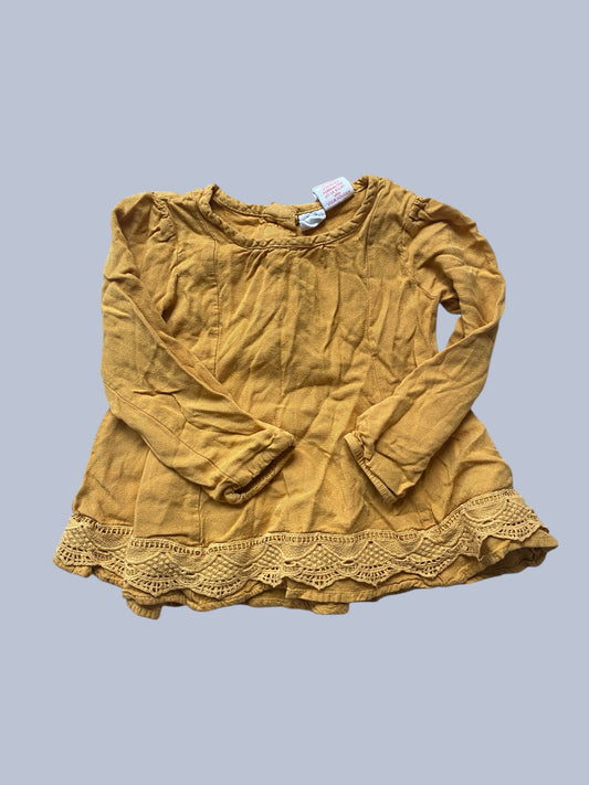 Rayon yellow dress 2Y | Artisan NY