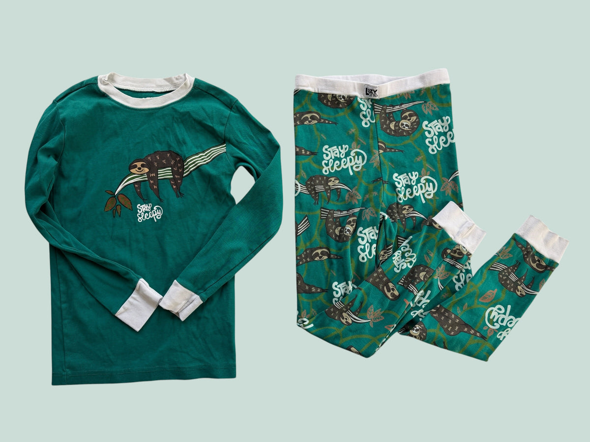 Cotton sloth pj set 10Y (generous) | Lazy One