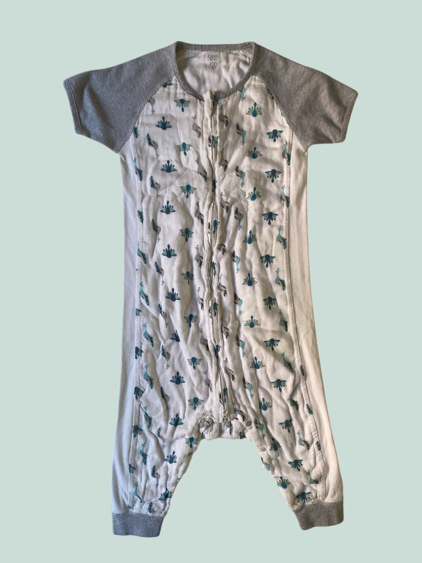 Bamboo/cotton blend short sleeve sleepsack 2.5-4Y | Nest Design