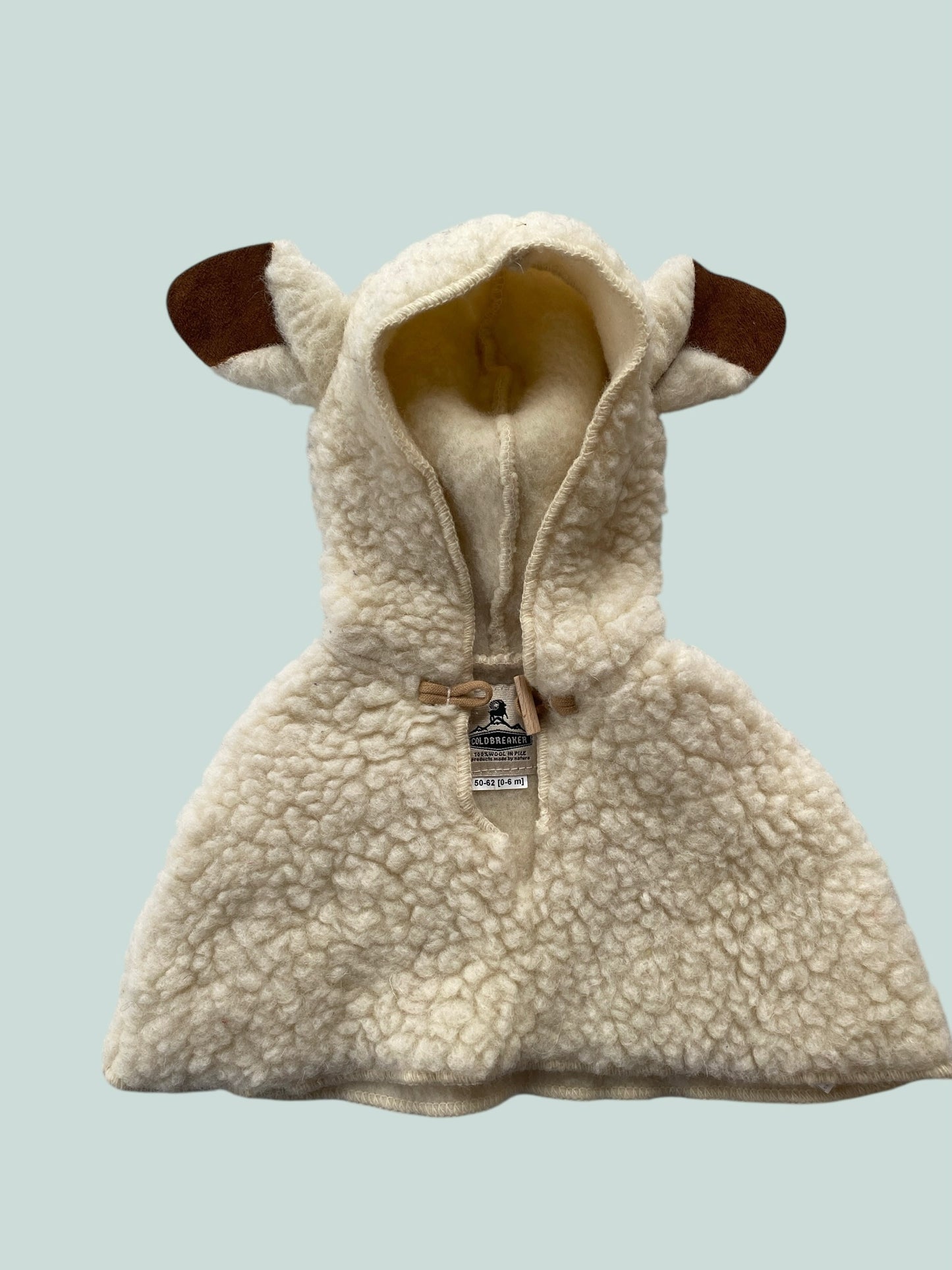 Wool baby cape 'Illy' 0-6m | Alwero