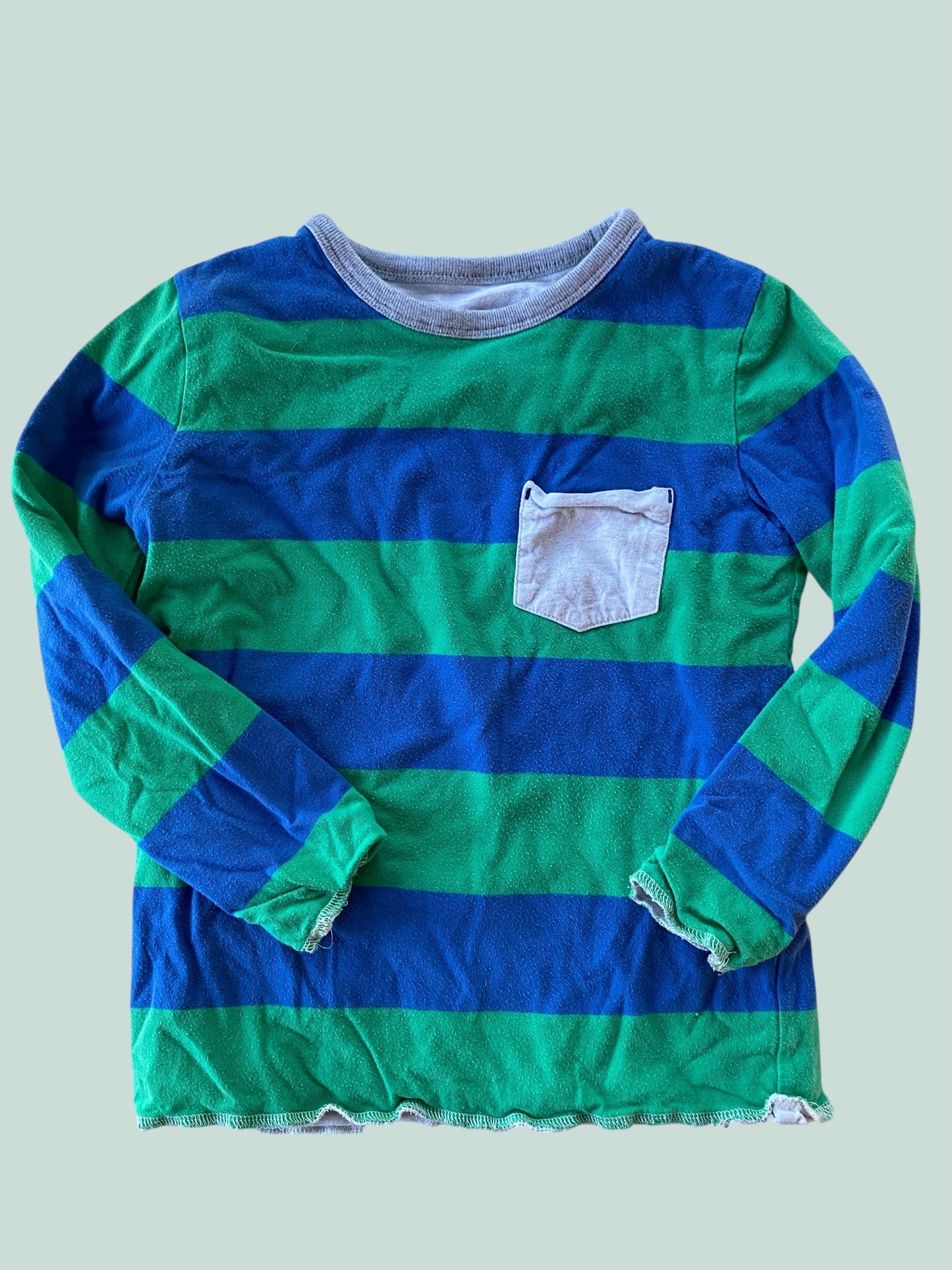 Cotton reversible long sleeve top 6-7Y | Mini Boden
