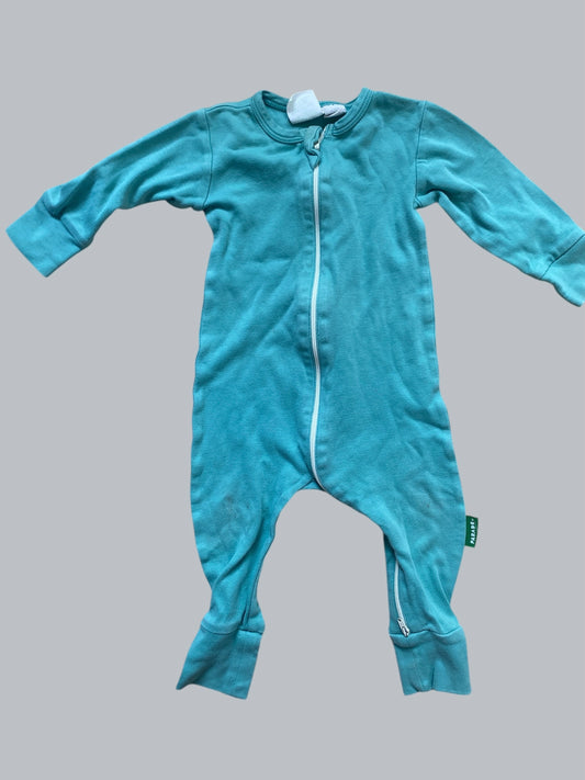 Teal organic cotton 6-12m | Parade Organics
