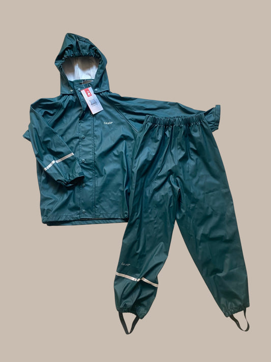 Green Classic Rain Suit Set 6-7Y (120) | CeLaVi