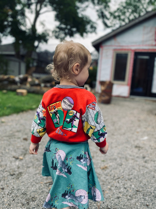 Vintage baseball jacket size 12-24m