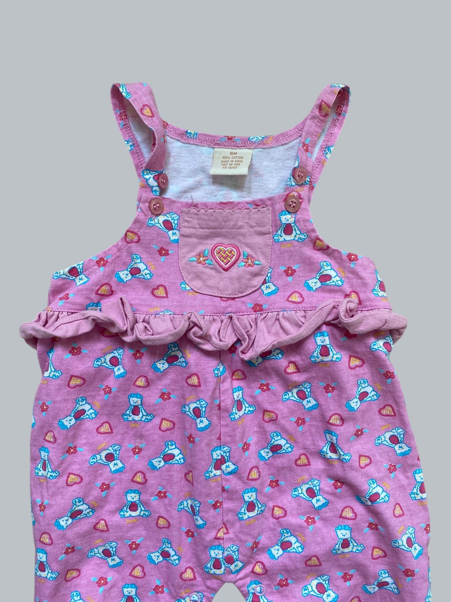 Vintage cotton romper 6m (generous)