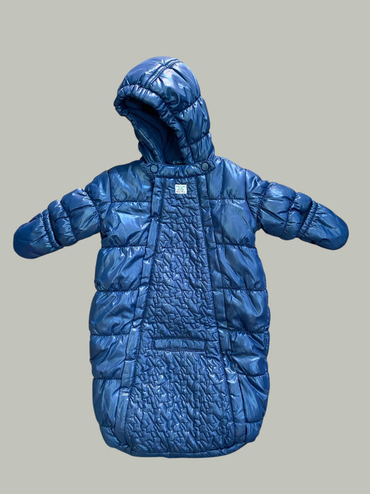 Navy puffer stroller suit 0-3m | Mexx