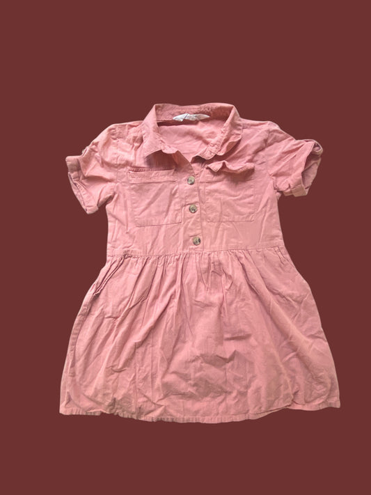 Rose cotton dress 6-7Y | H&M
