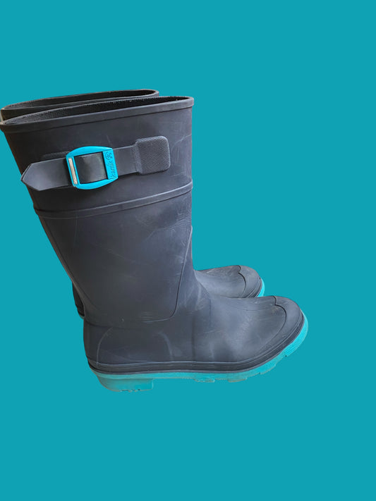 Navy rubber boots 3 US Big Kids |Kamik