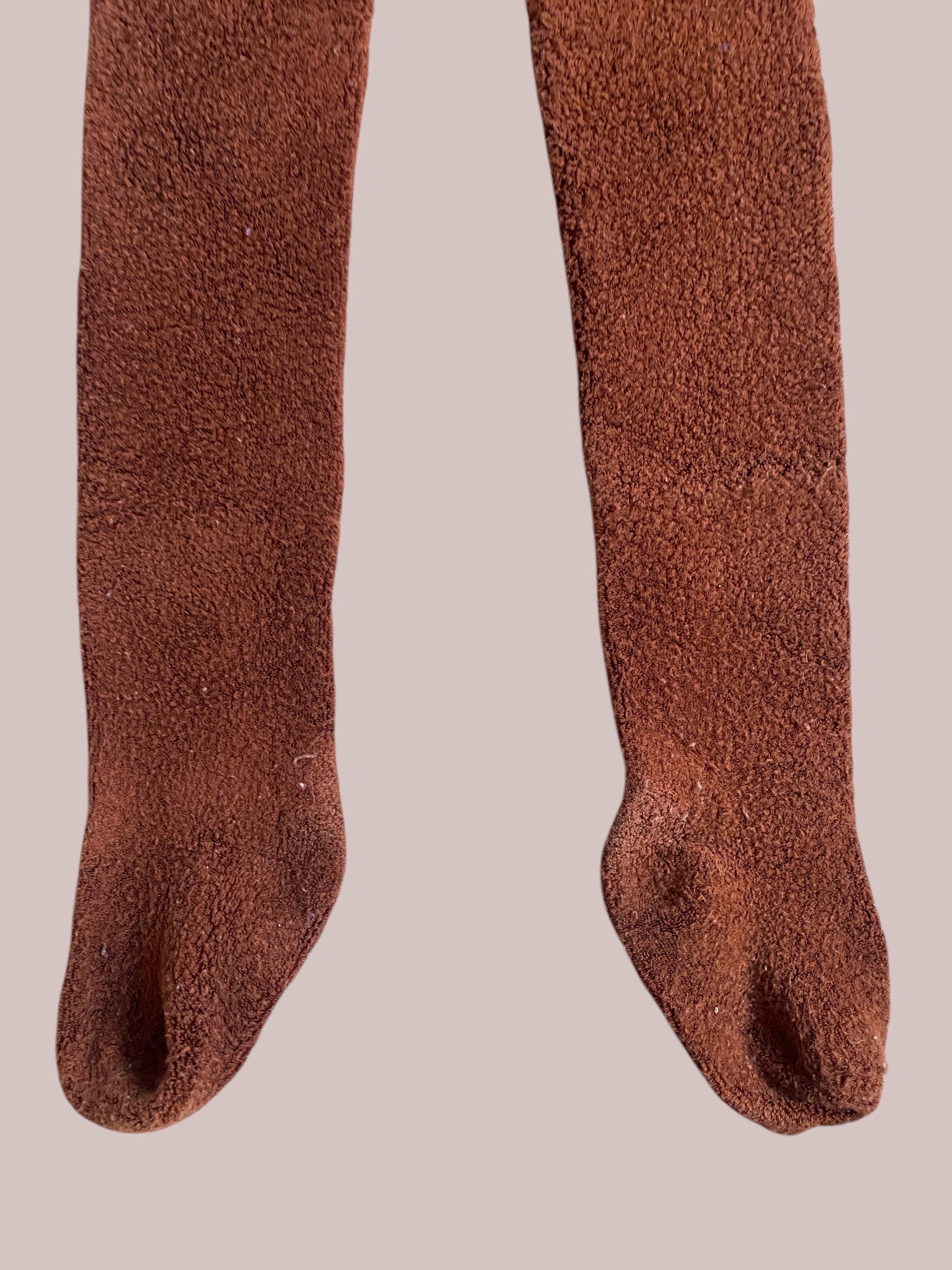 Brown footed Terry tights 2-3Y (86) | Silly Silas