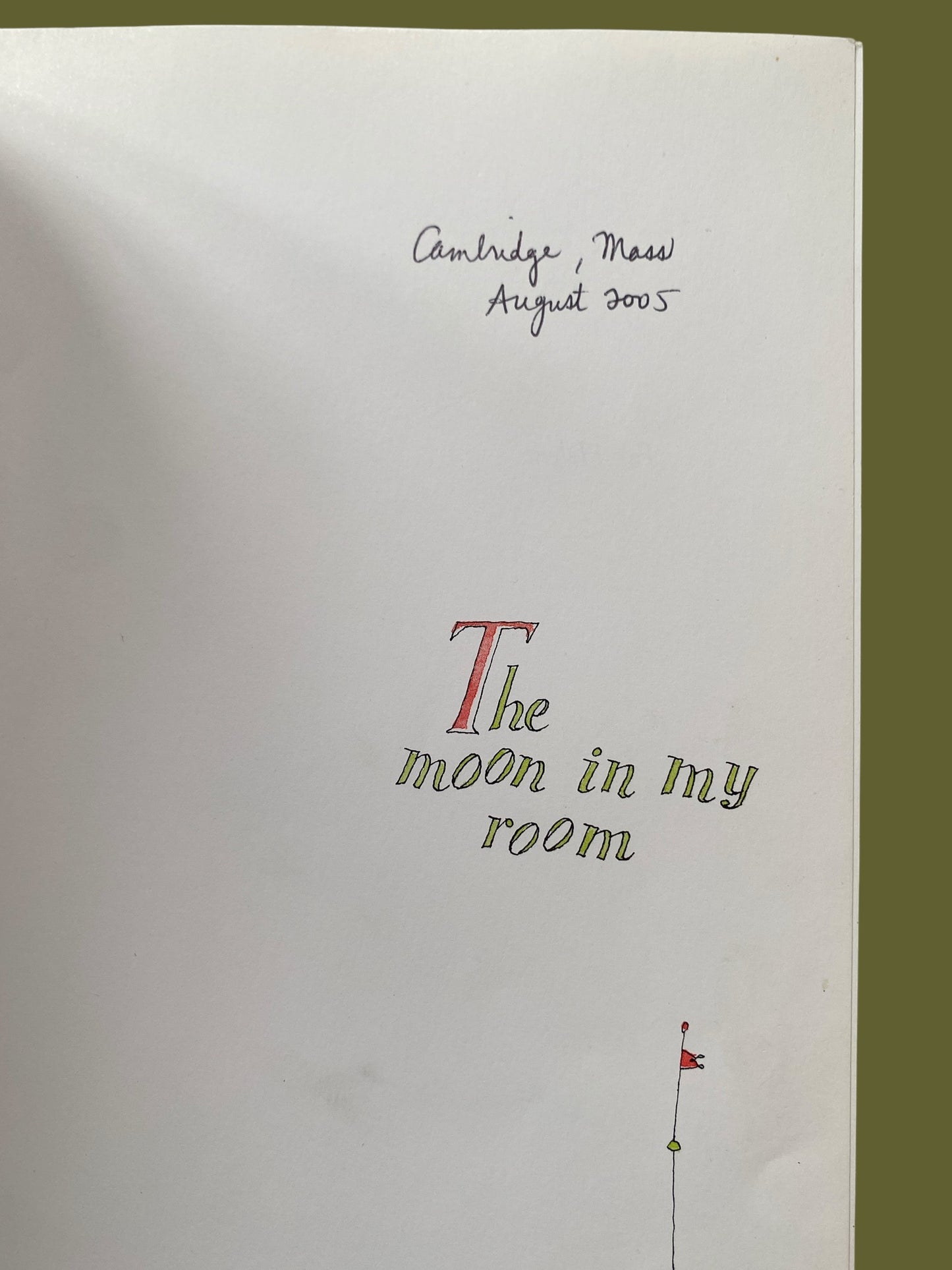 The moon in my room by Uri Shulevitz