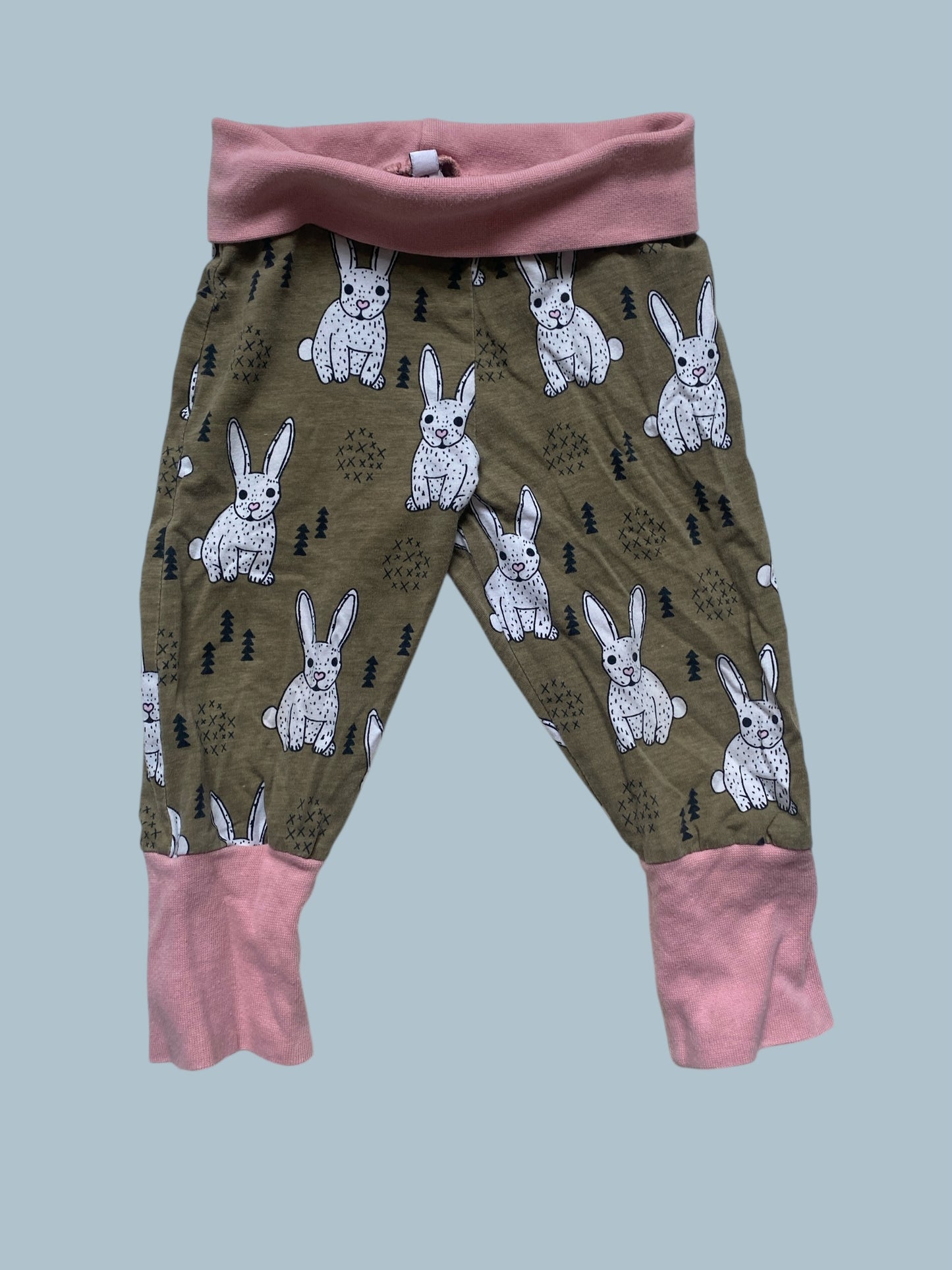 Organic cotton bunny pants 12-18m (86, generous) | Maxomorra