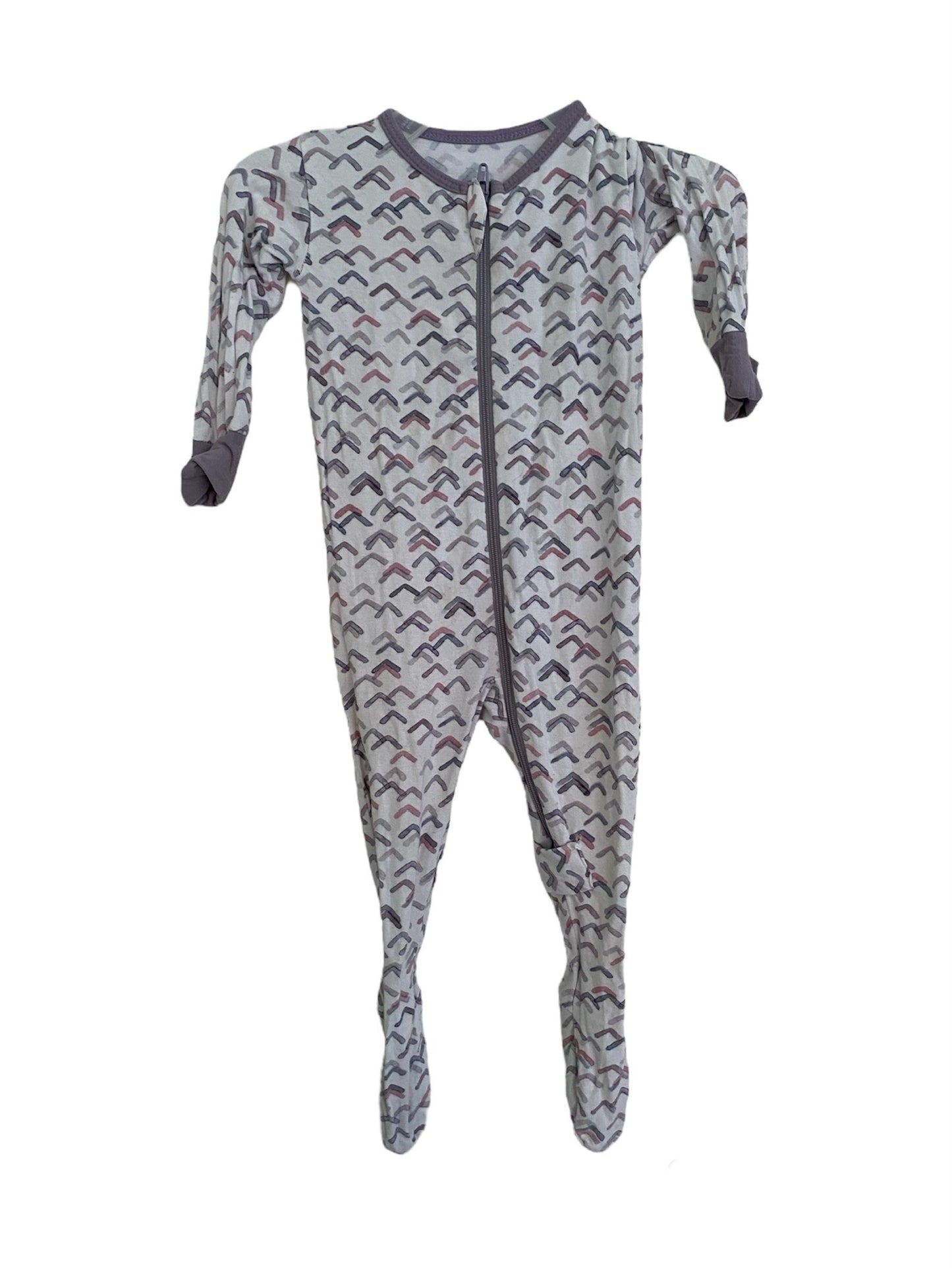Bamboo footed 2-way zip sleeper 0-6m| Pika