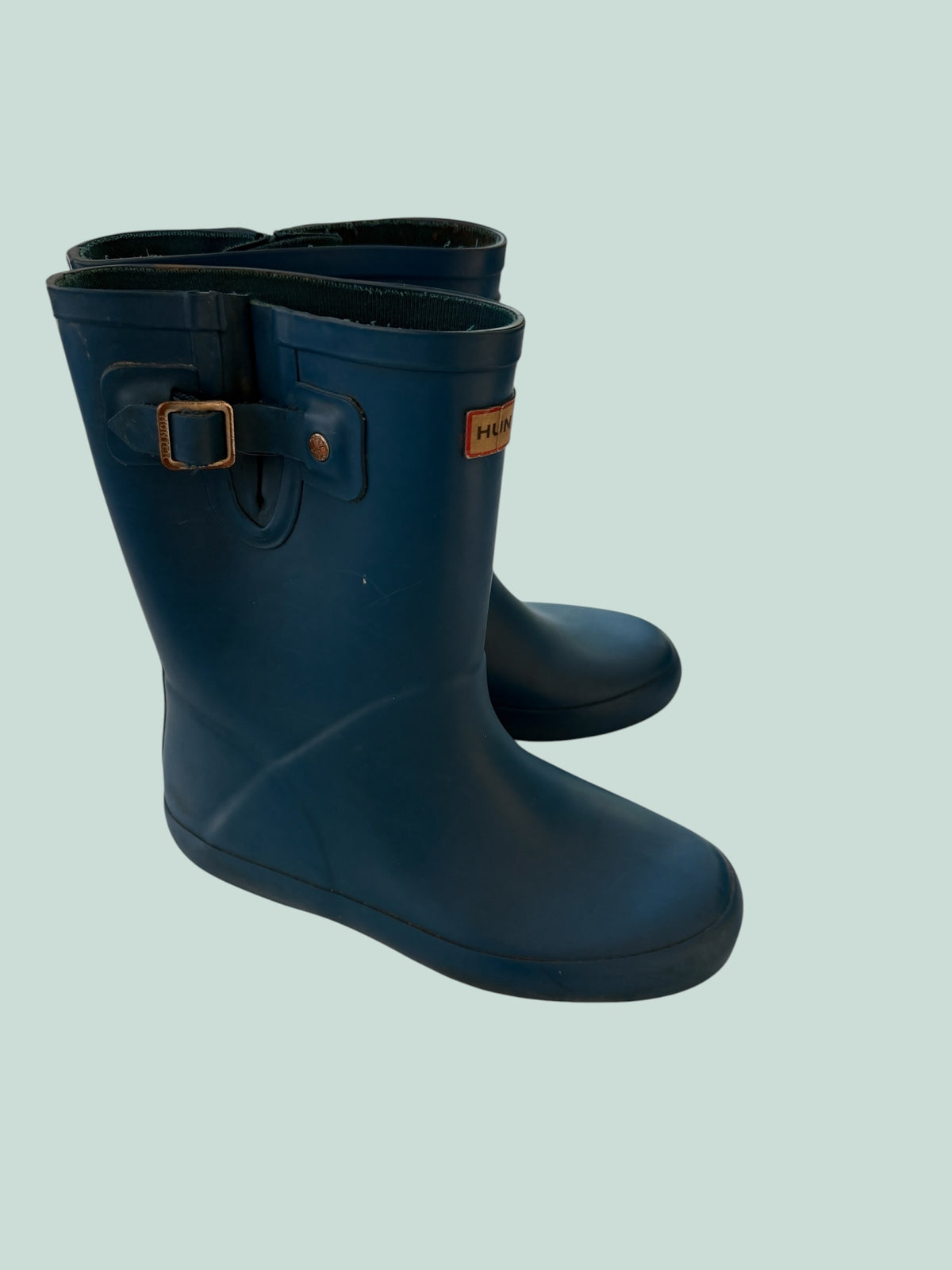 Blue rubber rain boots size 2US (1UK) | Hunter