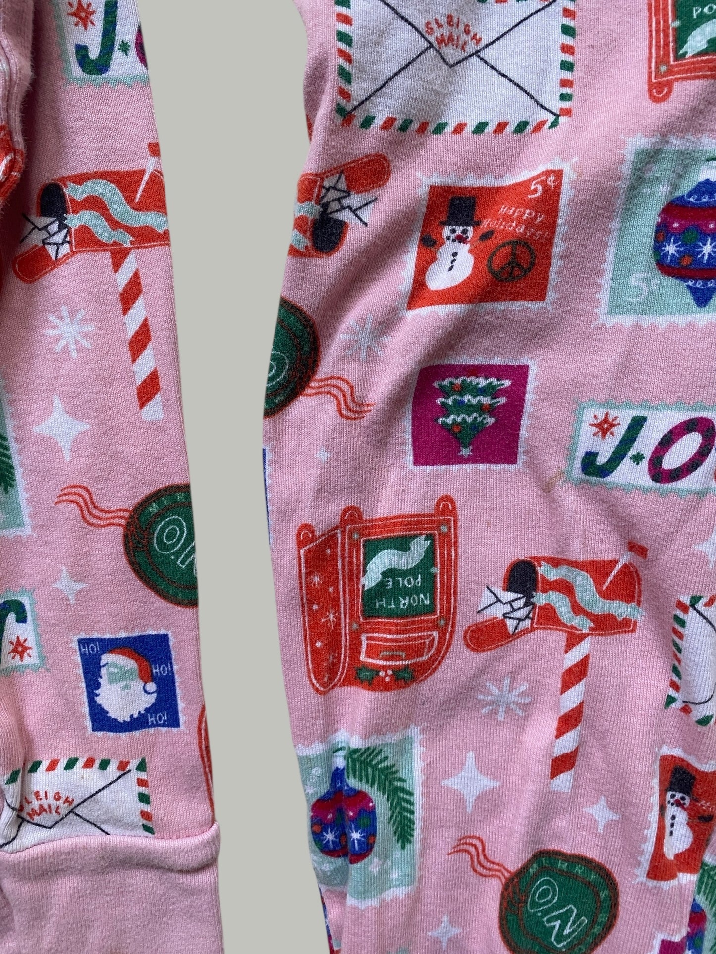 Pink Cristmas pj set 7-8Y | Old Navy