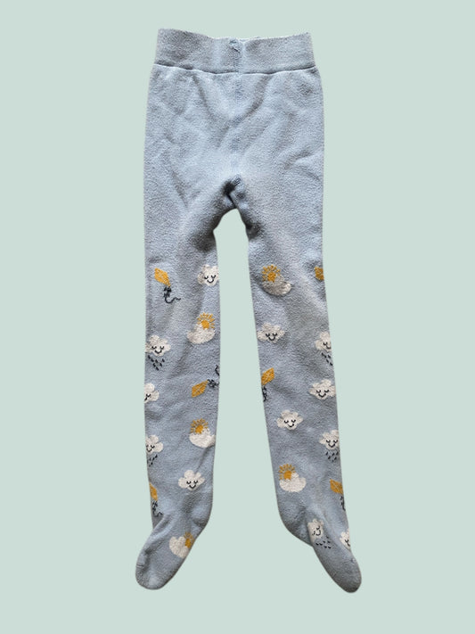 Cotton footed cloud tights 2Y | Grüner Knopf