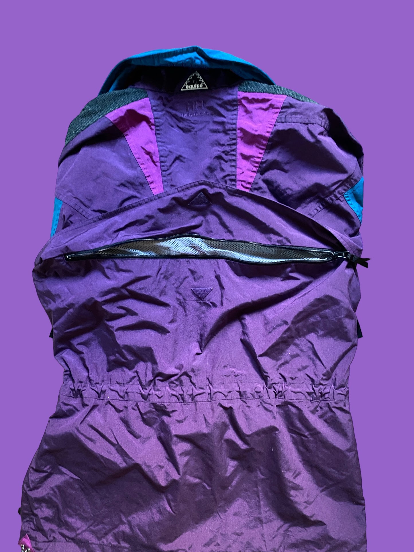 Vintage 80s Helly Hansen Purple Jacket size adult medium/large