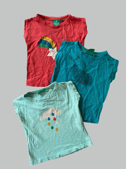 Organic cotton t-shirt set of 3 12-18m | Little Green Radicals