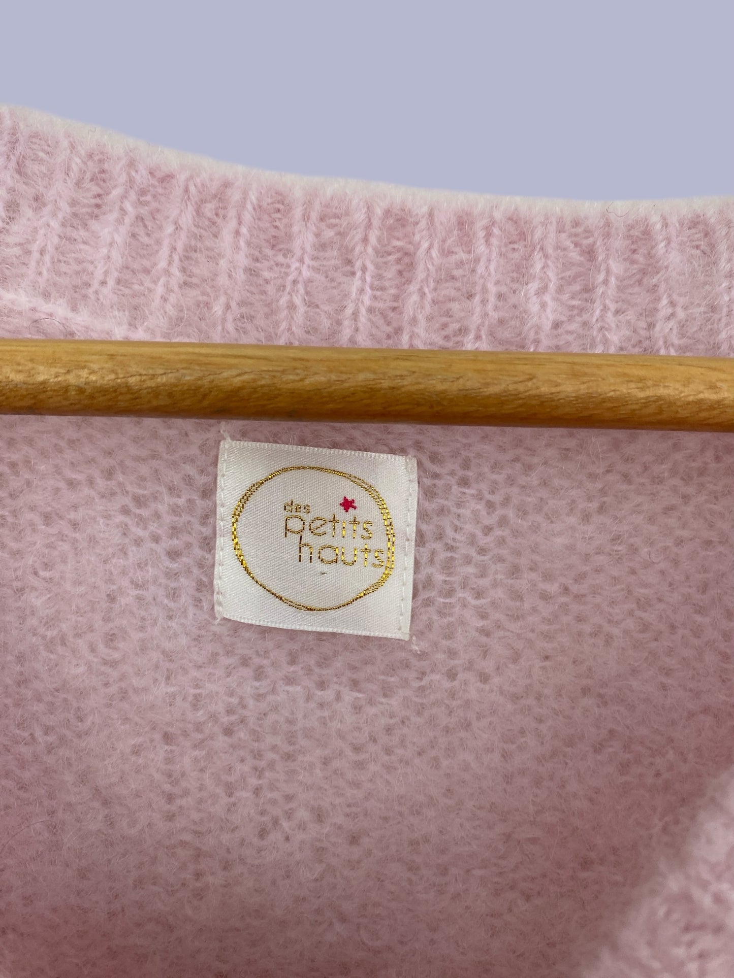 Pink mohair/merino ‘ Burma’ sweater women’s small/medium | Des Petits Hauts