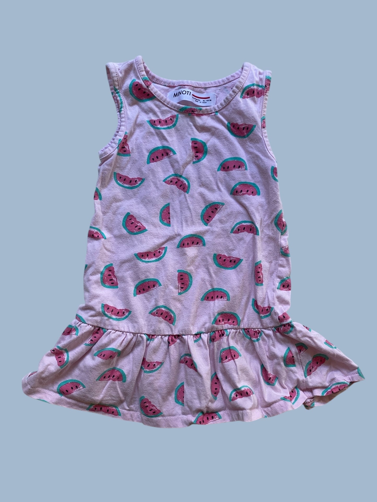 Watermelon cotton dress 18-24m | Minoti