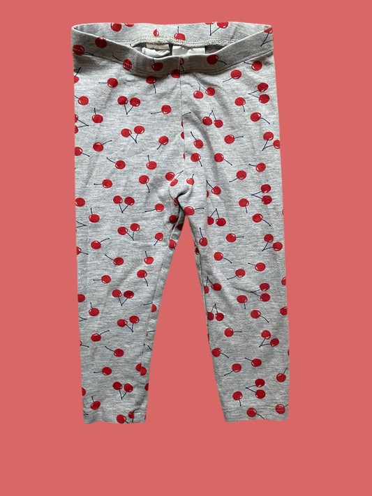 Cotton cherry leggings 12-18m | H&M