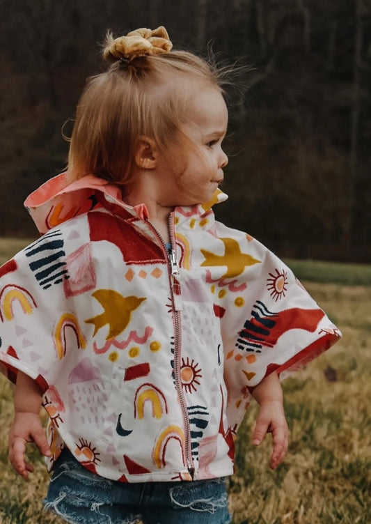 Hooded reversible poncho 5Y | Oshkosh