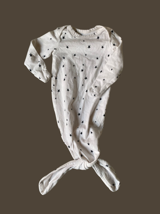 Organic cotton knot sleeper 0-3m | Rise Little Earthling