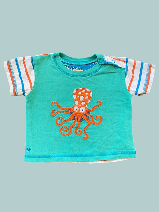 Cotton octopus shirt 3-6m | Hatley