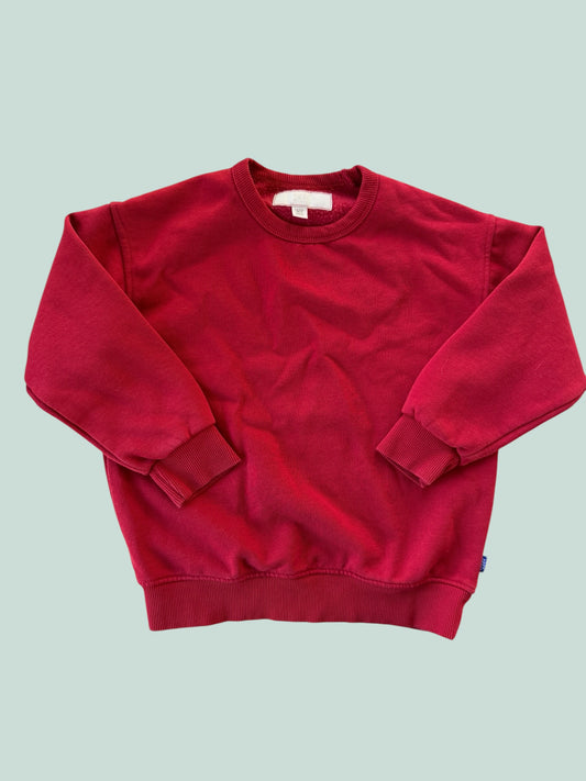Red crewneck sweater 7-8Y | Zara