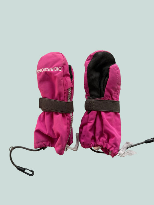 Pink winter mittens 0-2Y | Didriksons