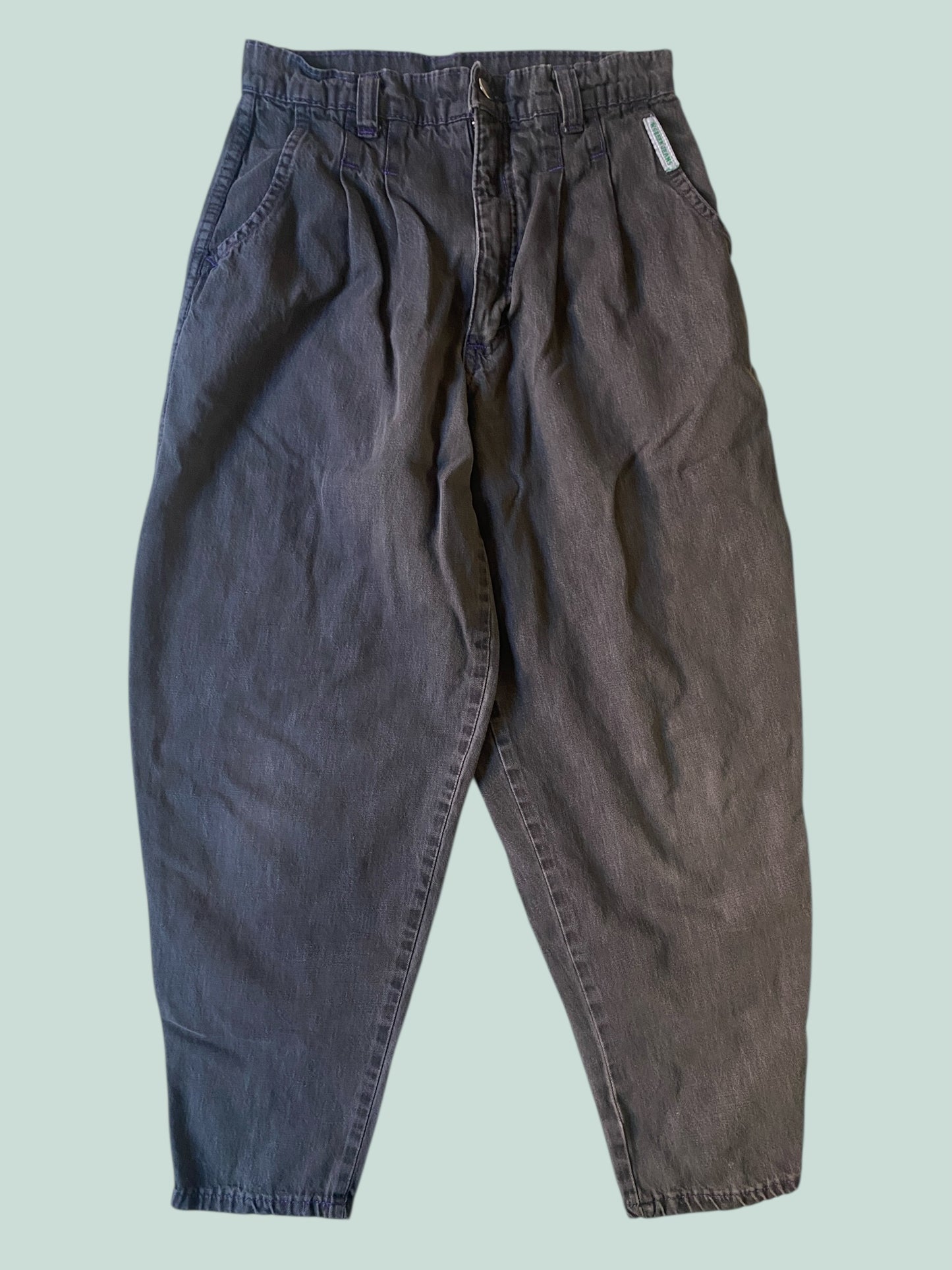 Vintage dark grey cotton barrel pants 14Y (see measurements) | W. Green Jeans
